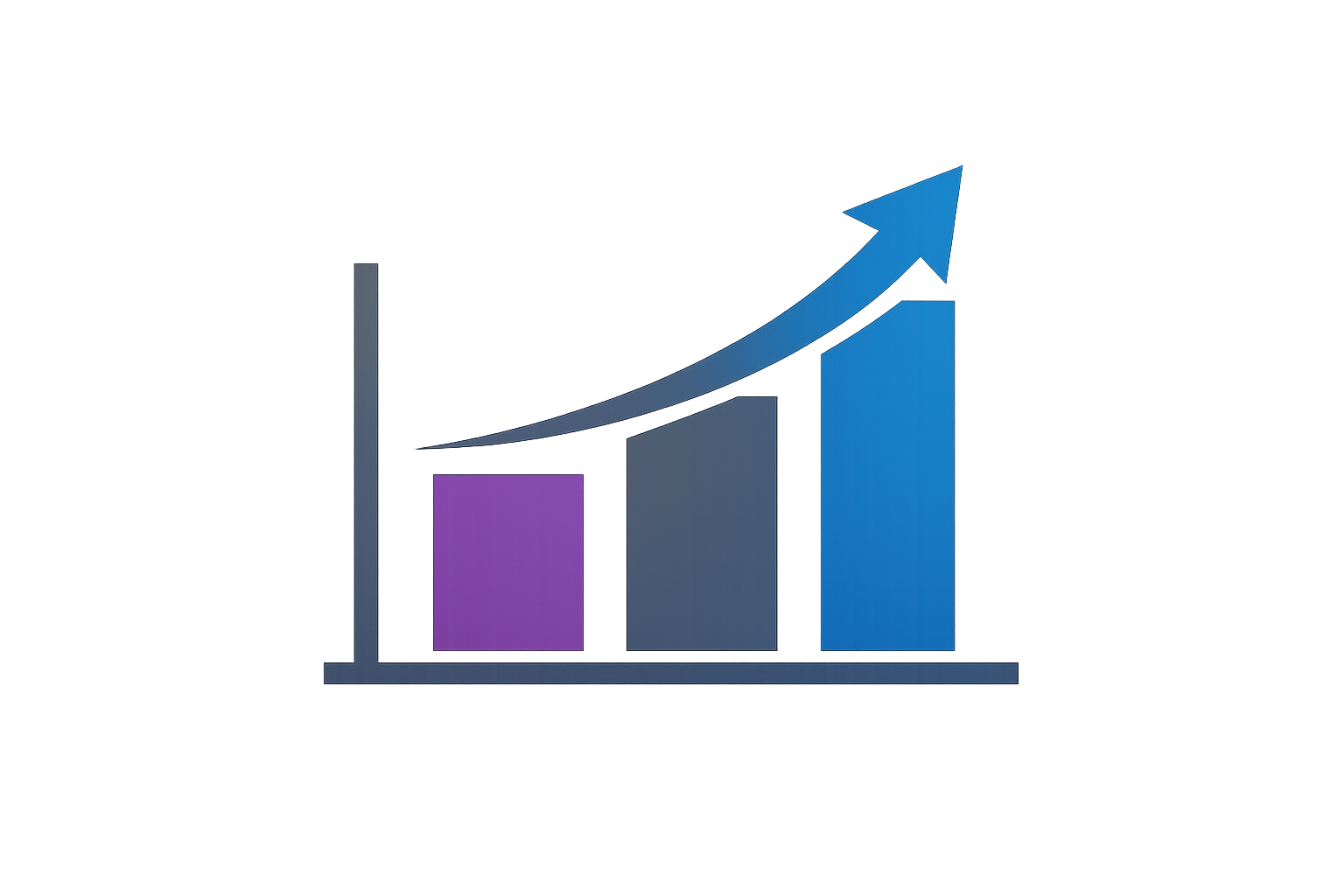 Bar Chart Icon with Color Palette 866398 606c78 548eaf