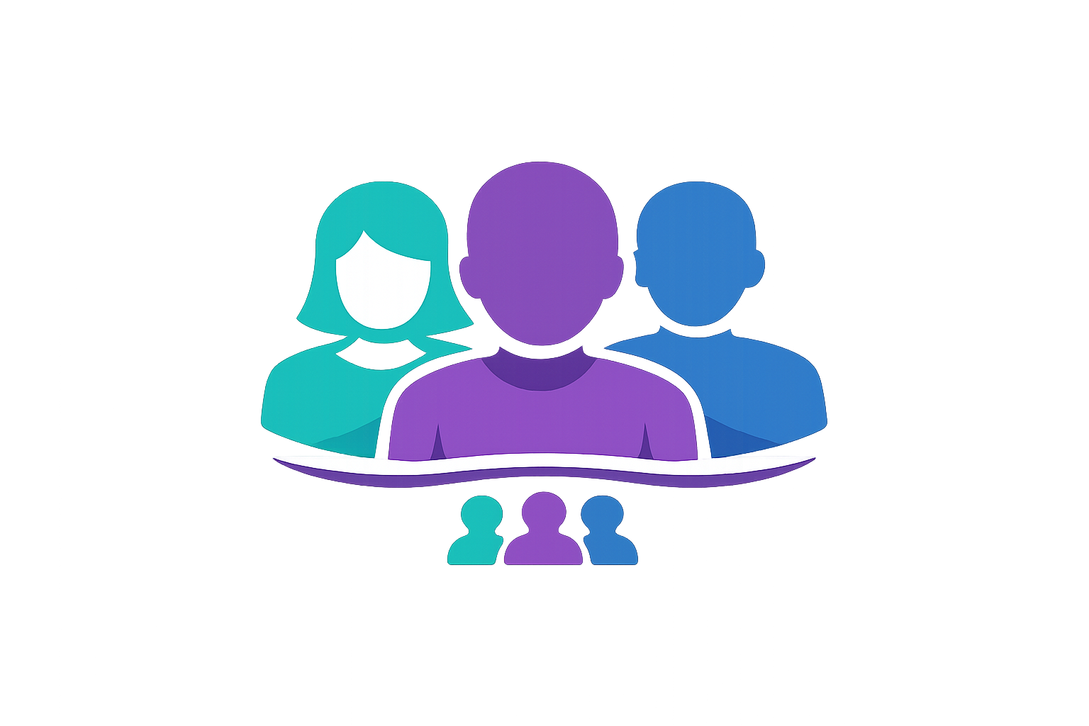 People Headcount Icon with Colorful Employees